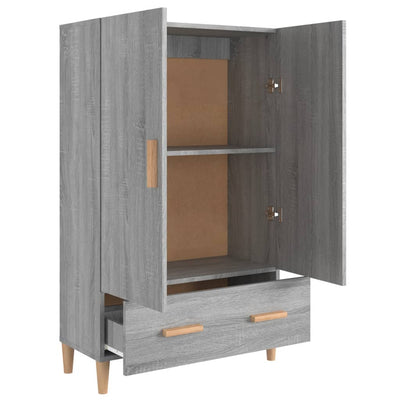 Kaappi harmaa Sonoma 70x31x115 cm tekninen puu