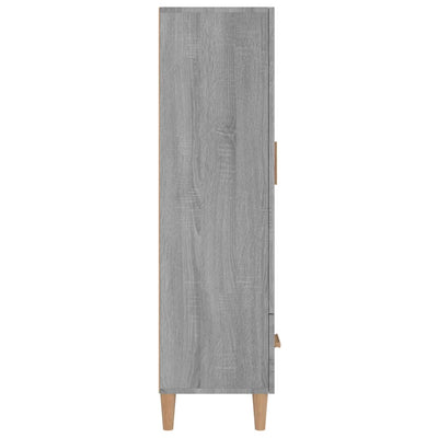 Kaappi harmaa Sonoma 70x31x115 cm tekninen puu