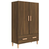 Kaappi ruskea tammi 70x31x115 cm tekninen puu