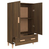 Kaappi ruskea tammi 70x31x115 cm tekninen puu