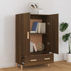 Kaappi ruskea tammi 70x31x115 cm tekninen puu
