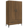 Kaappi ruskea tammi 70x31x115 cm tekninen puu