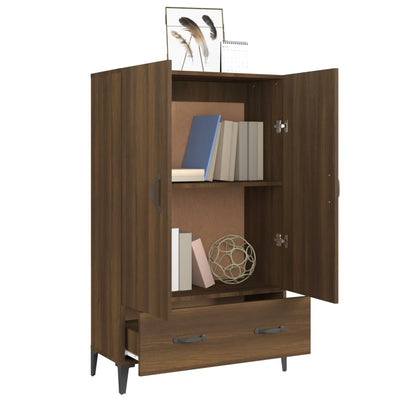 Kaappi ruskea tammi 70x31x115 cm tekninen puu