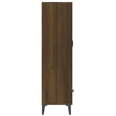 Kaappi ruskea tammi 70x31x115 cm tekninen puu