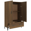 Kaappi ruskea tammi 70x31x115 cm tekninen puu
