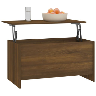 Sohvapöytä ruskea tammi 102x55,5x52,5 cm tekninen puu