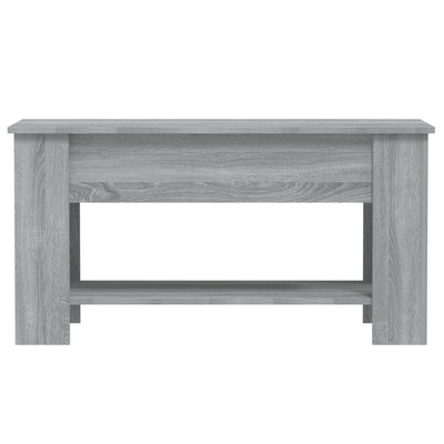 Sohvapöytä harmaa Sonoma 101x49x52 cm tekninen puu
