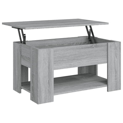 Sohvapöytä harmaa Sonoma 79x49x41 cm tekninen puu