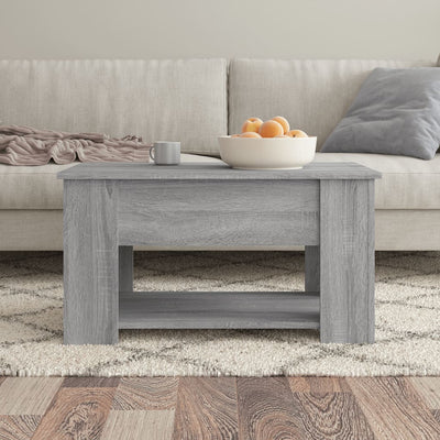 Sohvapöytä harmaa Sonoma 79x49x41 cm tekninen puu