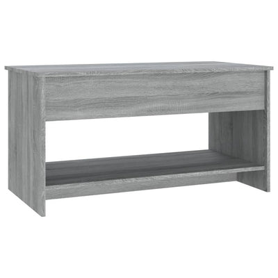 Sohvapöytä harmaa Sonoma 102x50x52,5 cm tekninen puu