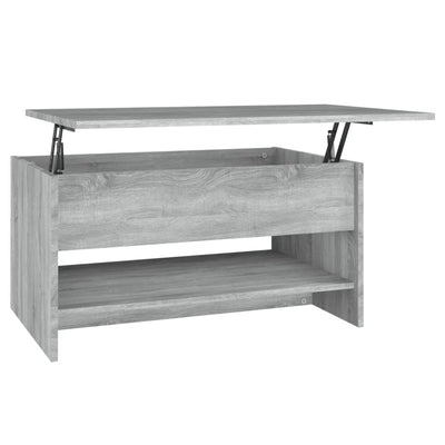 Sohvapöytä harmaa Sonoma 80x50x40 cm tekninen puu