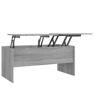 Sohvapöytä harmaa Sonoma 102x50,5x46,5 cm tekninen puu