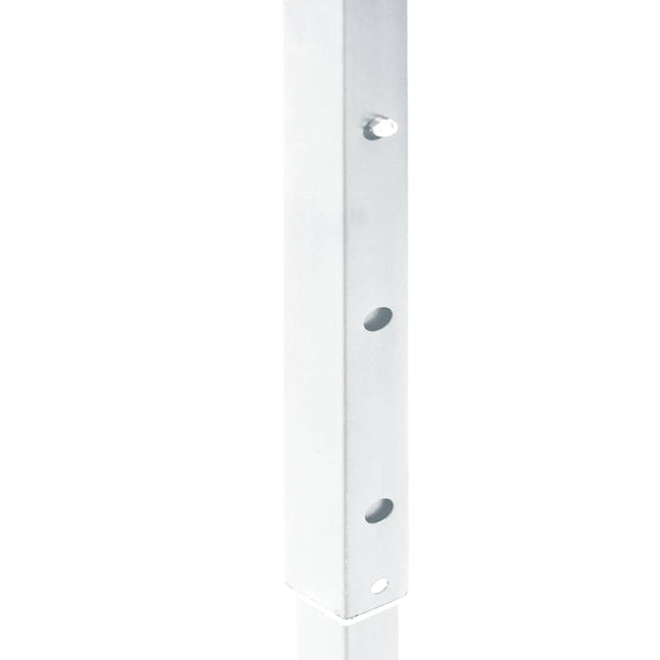 Valkoinen kokoontaittuva juhlateltta sivuseinillä Mefodie 3x6 m