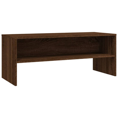 TV-taso ruskea tammi 100x40x40 cm tekninen puu