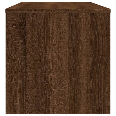 TV-taso ruskea tammi 100x40x40 cm tekninen puu