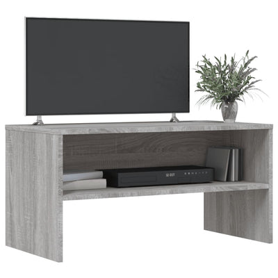 TV-taso harmaa Sonoma 80x40x40 cm tekninen puu
