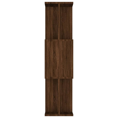 Kirjahylly/tilanjakaja ruskea tammi 80x24x96 cm tekninen puu