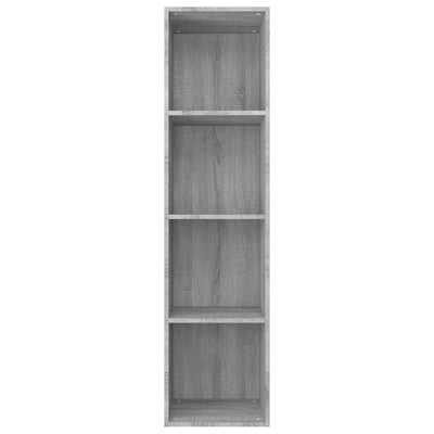 Kirjahylly / TV-taso harmaa Sonoma 36x30x143 cm tekninen puu