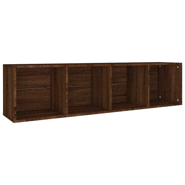 Kirjahylly / TV-taso ruskea tammi 36x30x143 cm tekninen puu