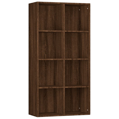 Kirjahylly / Senkki ruskea tammi 66x30x130 cm tekninen puu