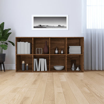 Kirjahylly / Senkki ruskea tammi 66x30x130 cm tekninen puu