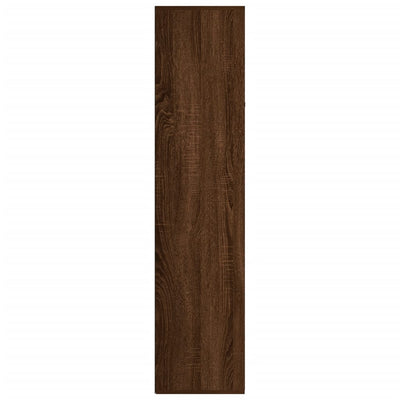 Kirjahylly / Senkki ruskea tammi 66x30x130 cm tekninen puu