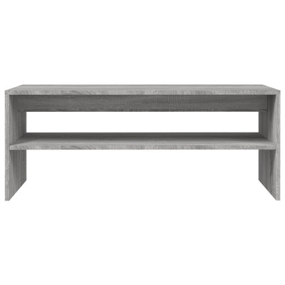 Sohvapöytä harmaa Sonoma 100x40x40 cm tekninen puu
