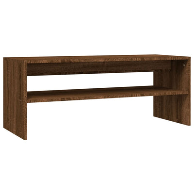 Sohvapöytä ruskea tammi 100x40x40 cm tekninen puu