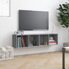 Kirjahylly / TV-taso harmaa Sonoma 143x30x36 cm tekninen puu