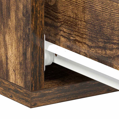 Savutammi kelluva yöpöytä Saif 40x30x15cm (puinen)