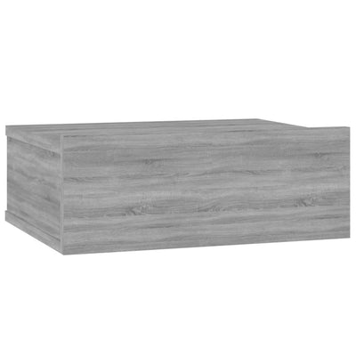 Kelluva yöpöytä harmaa Sonoma 40x30x15 cm tekninen puu