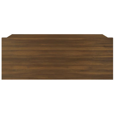 Kelluvat yöpöydät 2 kpl ruskea tammi 40x30x15 cm tekninen puu