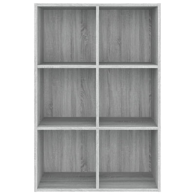 Kirjahylly / Senkki harmaa Sonoma 66x30x98 cm tekninen puu