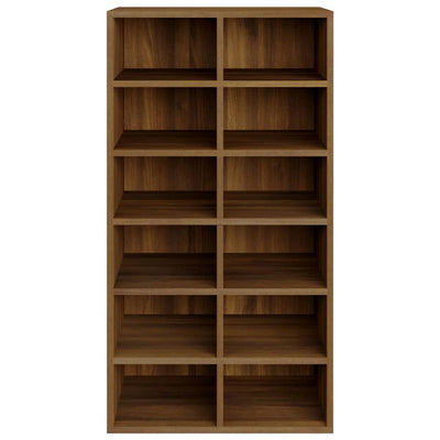 Kenkäteline ruskea tammi 54x34x100,5 cm tekninen puu