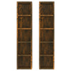 CD-hyllyt 2 kpl savutammi 21x16x93,5 cm tekninen puu