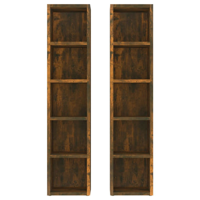 CD-hyllyt 2 kpl savutammi 21x16x93,5 cm tekninen puu