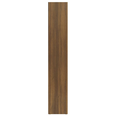 CD-hyllyt 2 kpl ruskea tammi 21x16x93,5 cm tekninen puu