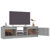TV-taso harmaa Sonoma 120x30x35,5 cm tekninen puu
