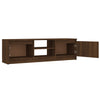 TV-taso ruskea tammi 120x30x35,5 cm tekninen puu