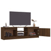TV-taso ruskea tammi 120x30x35,5 cm tekninen puu
