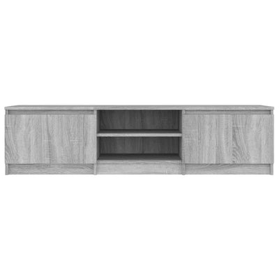 TV-taso harmaa Sonoma 140x40x35,5 cm tekninen puu