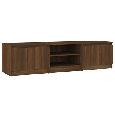 TV-taso ruskea tammi 140x40x35,5 cm tekninen puu