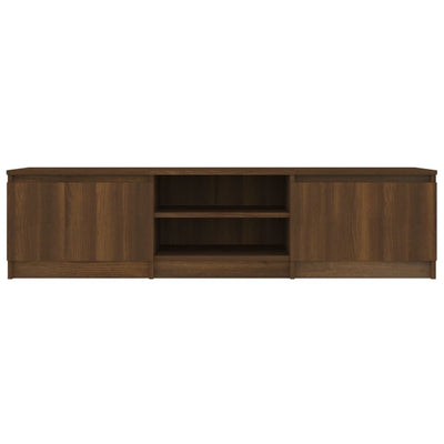 TV-taso ruskea tammi 140x40x35,5 cm tekninen puu
