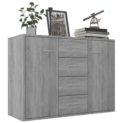 Senkki harmaa Sonoma 88x30x65 cm tekninen puu