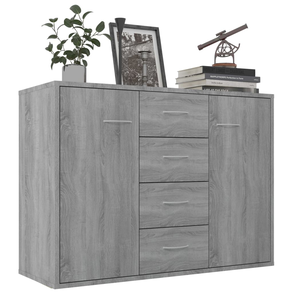 Harmaa senkki Aracsia 88x30x65cm (puinen)