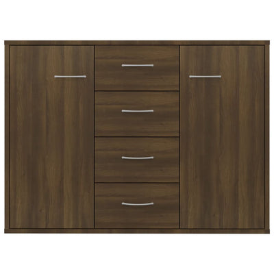 Senkki ruskea tammi 88x30x65 cm tekninen puu