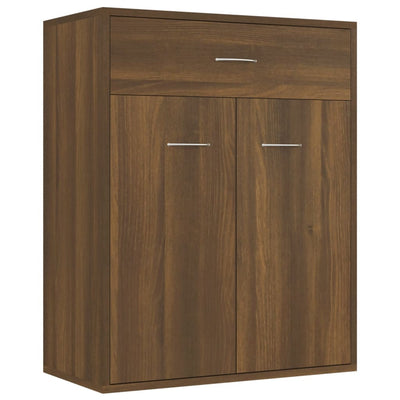 Senkki ruskea tammi 60x30x75 cm tekninen puu
