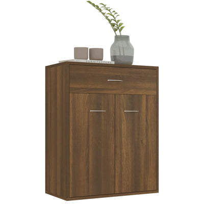 Senkki ruskea tammi 60x30x75 cm tekninen puu