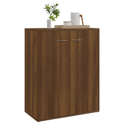 Senkki ruskea tammi 60x30x75 cm tekninen puu