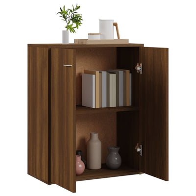 Senkki ruskea tammi 60x30x75 cm tekninen puu